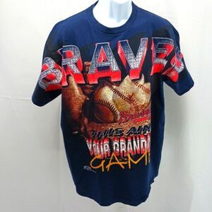 VTG Signal Sport 90s ATLANTA BRAVES "THIS AIN'T YOUR GRANDAD'S GAME," T- ShirtXL